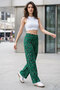 Comfortable Fit High Waist Wide-Leg Viscose Mix Women's Trousers - 6