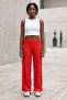 Comfortable Fit High Waist Wide-Leg Viscose Mix Women's Trousers - 5
