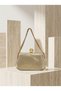 Gold Gold Dore Color Laser Patterned Chain Strap Women's Evening Dress Bag Wedding Engagement Graduation - 3