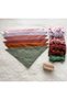 Baby Girl Cinnamon Rib Knit Headband and Muslin Scarf Set - 3
