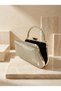 Gold Gold Dore Color Laser Patterned Chain Strap Women's Evening Dress Bag Wedding Engagement Graduation - 2