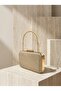 Gold Gold Dore Color Laser Patterned Chain Strap Women's Evening Dress Bag Wedding Engagement Graduation - 2