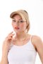 Women's Knitwear Stretchy Visor Hat - Tennis, Running, and Sports Sun Hat - 5