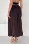 Women's Elastic Waist Long Skirt – Comfortable Cut, Casual and Stylish Skirt - 7
