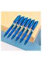 Ball Point Pen Q21-BL Mini Tip 0.7mm Blue Ink, Retractable, Soft Grip, 12 Pack - 3