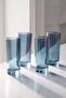 Blue Set of 6 Blue Coffee and Water Glasses Lemonade Set 175 Cc - 3