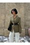 Women's Belted Blazer Jacket