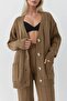 Modam V-Neck Cardigan and Wide-Leg Pants Knitwear Set - 3