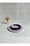 Purple Thin Curved K Velvet Crown Hair Band - 2