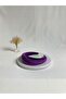 Purple Thick Curved Velvet Crown Hair Band - 3