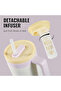 1200ml Stainless Steel Tumbler with Handle, Straw, Infuser, Boot, Insulated Water Bottle (White) - 7