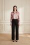 قميص MY FASHION منقوش من الساتان بأزرار