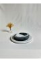 Gray Thick Curved Velvet Crown Hair Band - 2