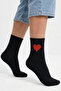 جوارب نسائية Red Heart منقوش College Socks موسمي متوسطة الحجم قطن قطعة جوارب رياضية يومية 4 قطع