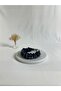 Anthracite Ruched Velvet Crown Hair Band - 3