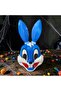 Blue Rabbit Mask Halloween Mask Blue Halloween Mask Costume Mask Blue Rabbit Mask