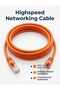 كابل شبكة إيثرنت عالي السرعة بطول 20 مترًا من نوع CAT6 RJ45 (سلك توصيل UTP) مع علبة