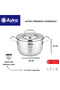 28cm Premium Stainless Steel Casserole Pot | 18/10 Cr-Ni Cooking Pot | Induction | Healthy Cooking - 2