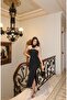 Scuba Fabric Dress with Neck Accessory - 9