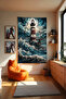 Lone Lighthouse Wall Covering – Large Size Tapestry Wall Rug Sq, Game Anime Movie Room Decor - 4