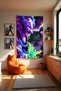 Joker & Harley Wall Covering – Large Size Tapestry Wall Art Rug Pieces, Game Anime Movie Room Decor - 4