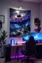 Cosmic Storm Wall Covering – Large Size Tapestry Wall Rug Sq, Game Anime Movie Room Decor - 2