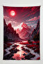 Silent Valley Landscape Anime Wall Cloth – Large Size Tapestry Room Decor High-Definition Printing