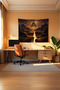Golden Kingdom Horizontal Wall Covering – Large Size Tapestry Wall Rug Sq, Game Anime Movie Room Decor - 4