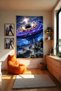 Cosmic Storm Wall Covering – Large Size Tapestry Wall Rug Sq, Game Anime Movie Room Decor - 4