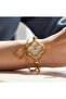 VCA Bangle & Bracelet Set Watch (Limited Edition) Stainless Steel - GOLD - 2