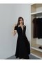 Women's Polo Collar Zipper Detailed Modal Midi Dress - 4