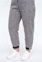 Women's Smoked Summer Pants with Elastic Waist, Ribbed and 1/2 Elastic Cuffs and Ribbed Denim Pants - 3