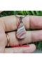 Rodokrozite Steel Chain Natural Stone Necklace-12- (Handmade Design Products) - 9