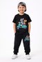 Boy's T-Shirt + Printed T-Shirts + Printed Sweatpants Character / Theme + Cotton + Summer / Casual - 2
