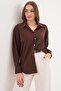 Women's Metal Button Long Sleeve Shirt 260339 - 265238 - 3