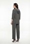Women's Khaki Summer Hoodie with Elastic Waist and Laces Top and Bottom Set - 4