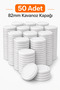 50 Pieces Jar Lid Set Vacuum Lid 82mm Metal Ra439 - 3