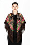 - Heritage Brown Shawl with Fringes – Traditional Russian Print - 2