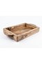 Walnut Color, Natural Wood, Decorative, Luxury Tray, Coffee Presentation, Presentation Tray, Serving 23*41 cm - 3
