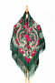 - Emerald Folk Floral Shawl – Premium Fringed Edition - 4