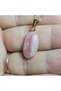Rodokrozite Steel Chain Natural Stone Necklace-17- (Handmade Design Products) - 6