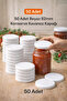 50 Pieces Jar Lid Set Vacuum Lid 82mm Metal Ra439 - 2