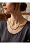 3S Gold Color Stainless Steel Gourmet Chain Necklace