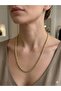 3S Gold Color Twisted Rope Chain Steel Necklace