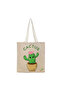 Tote Bag - Happy Cactus Printed Stylish Carry-All Cotton Tote Set of 01