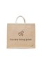 Tote Bag - You are doing great Printed Stylish Carry-All Cotton Tote Set of 01