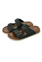 Men's Double Buckled Orthopedic Hajj Umrah Slippers - Ergonomic Comfortable Sole Daily Slipper - Black - 5