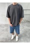 Men's Washable Round Neck Oversized T-Shirt - 2