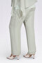 30094 Water Green Chiffon Pants with Elastic Waist and Tube-Legged Lining - 3