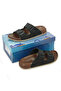 Men's Double Buckled Orthopedic Hajj Umrah Slippers - Ergonomic Comfortable Sole Daily Slipper - Black - 3